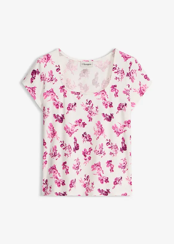 Topp i elastisk bomullsmix, bonprix