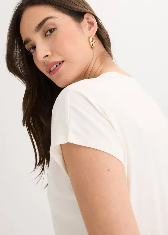 Topp i elastisk bomullsmix, bonprix