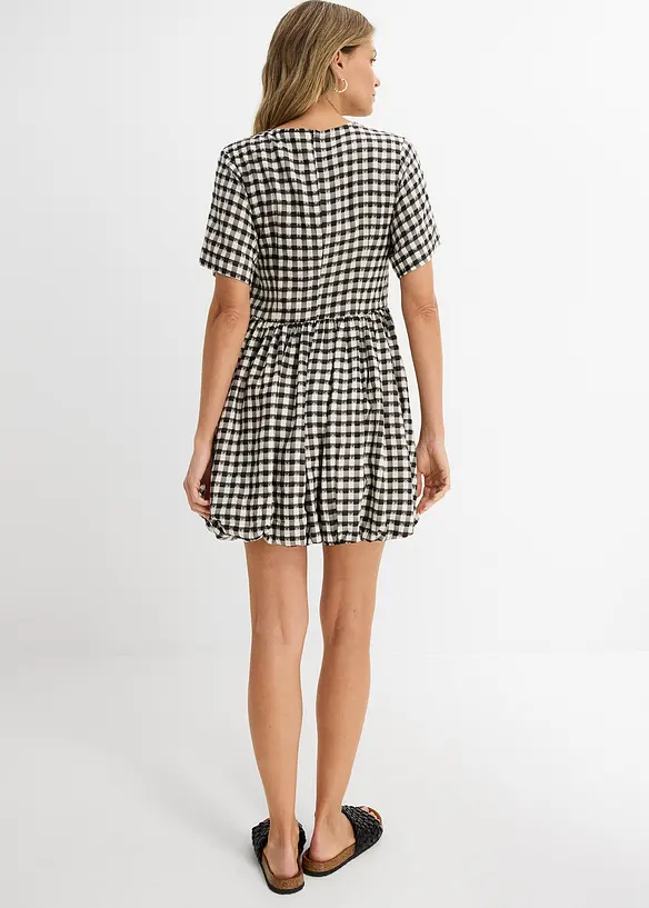 Kort kl&auml;nning med ballongformad nederkant, bonprix