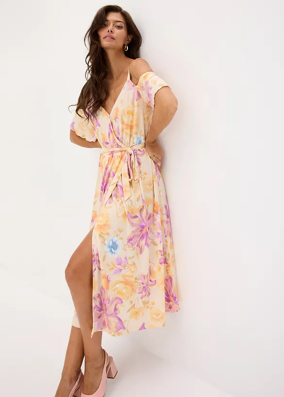 Mellanl&aring;ng kl&auml;nning med cut-outs, bonprix