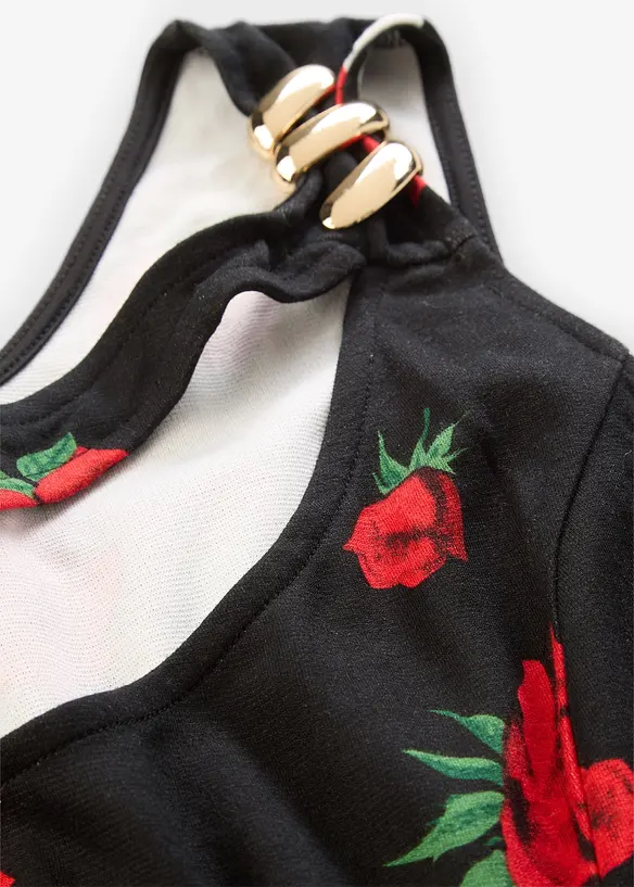 One shoulder-linne med dekorativ detalj, bonprix