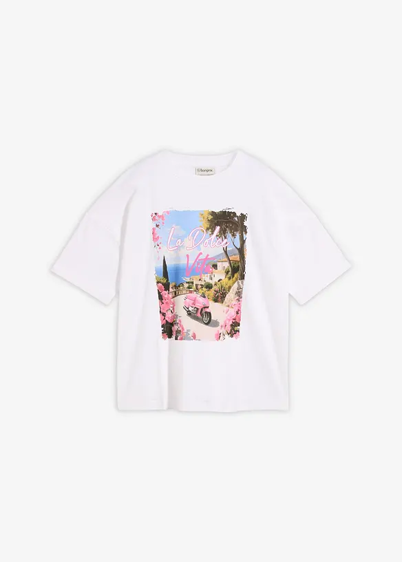 Oversizetopp av ekologisk bomull, bonprix