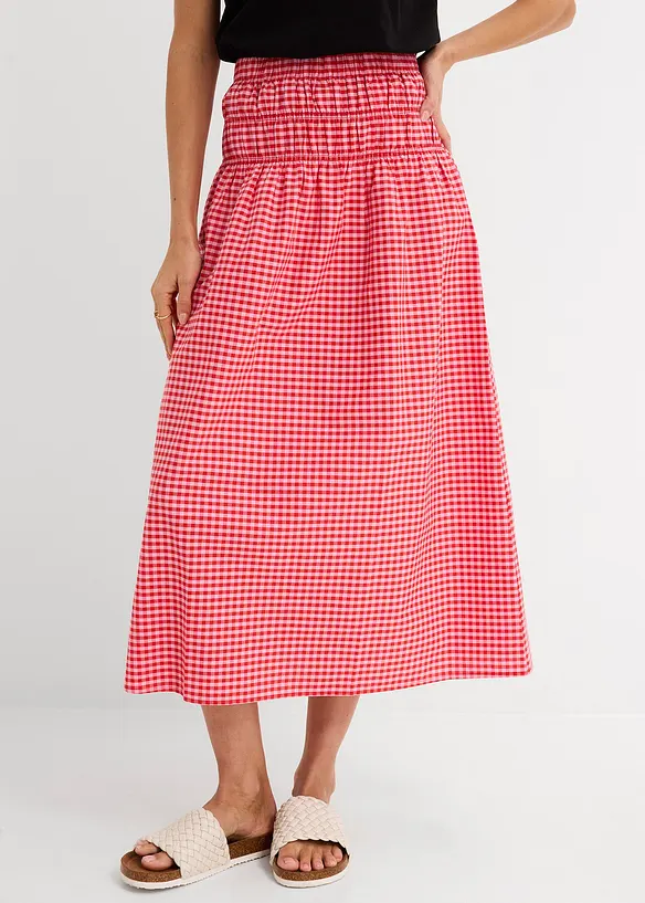 Maxikjol av elastisk bomullsmix, bonprix