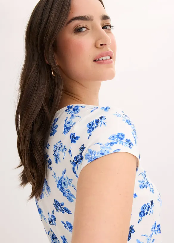 Topp i elastisk bomullsmix, bonprix