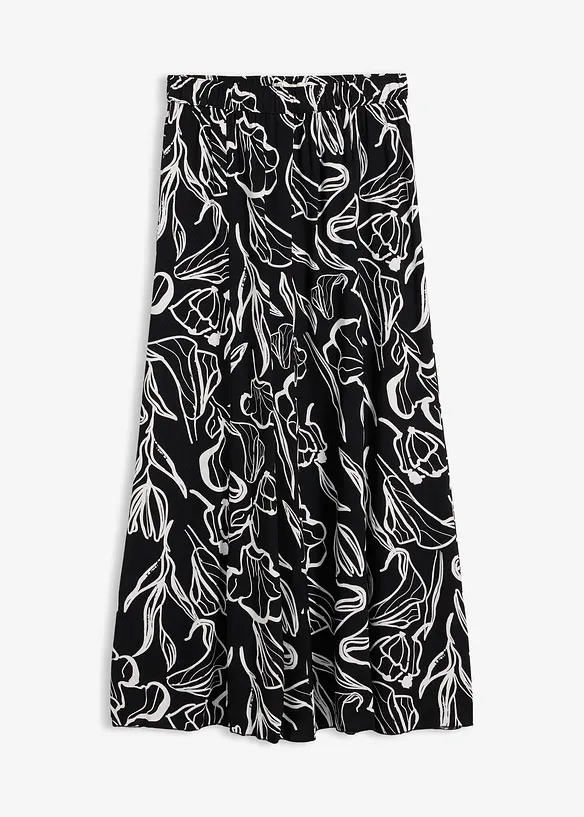 Maxikjol med krinklad effekt, bonprix