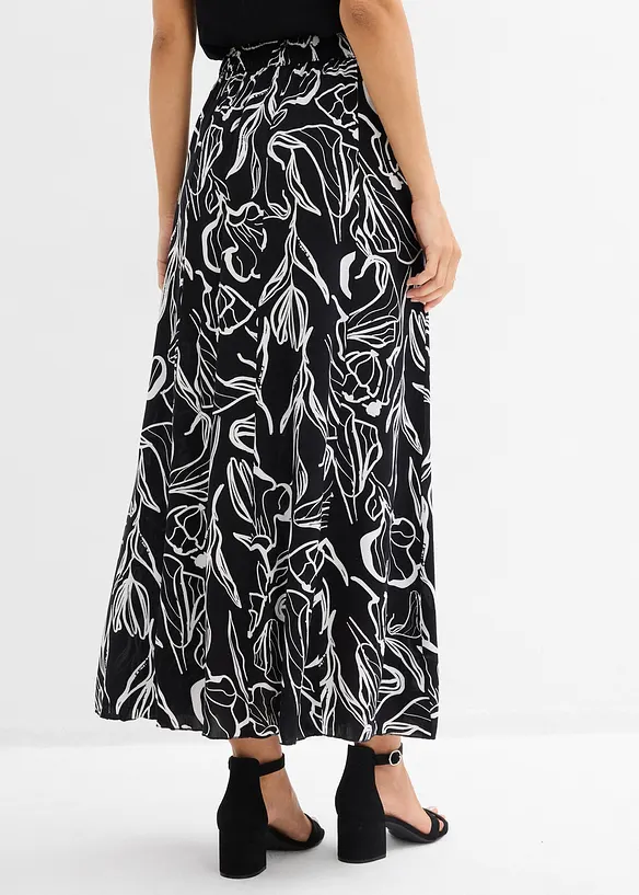 Maxikjol med krinklad effekt, bonprix