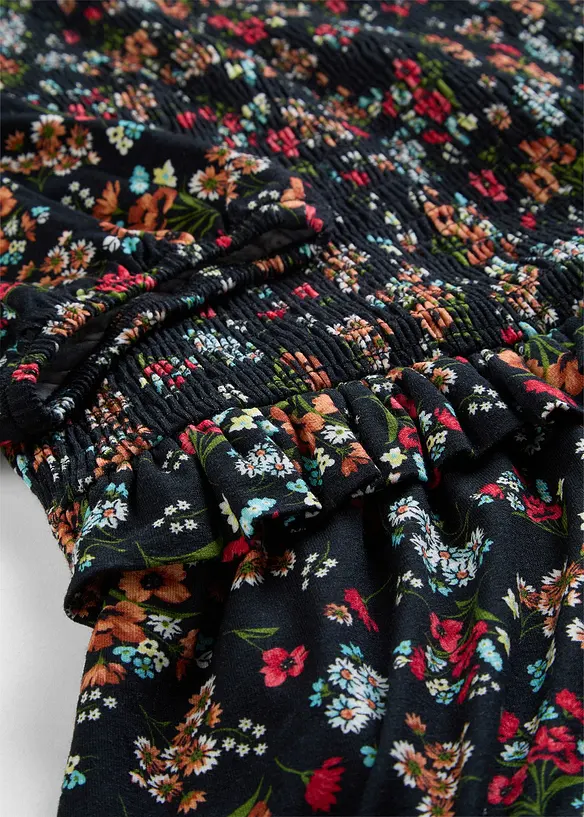 Mellanl&aring;ng jerseykl&auml;nning i viskosmix, bonprix