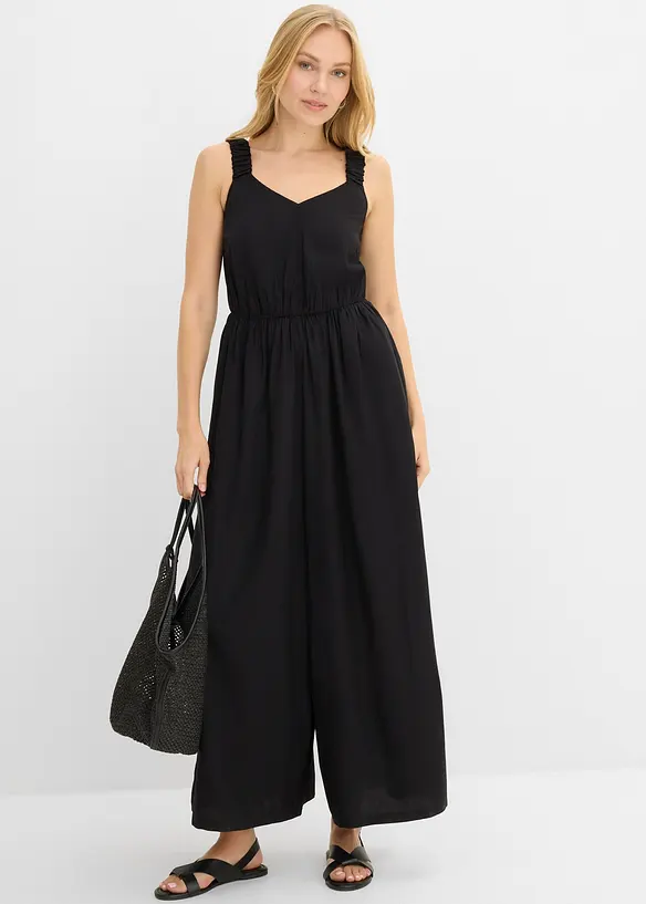 Jumpsuit i f&ouml;ljsam viskos, bonprix