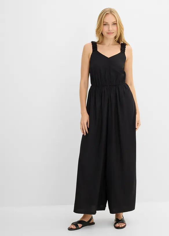 Jumpsuit i f&ouml;ljsam viskos, bonprix