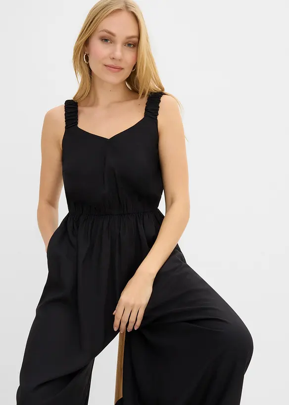 Jumpsuit i f&ouml;ljsam viskos, bonprix