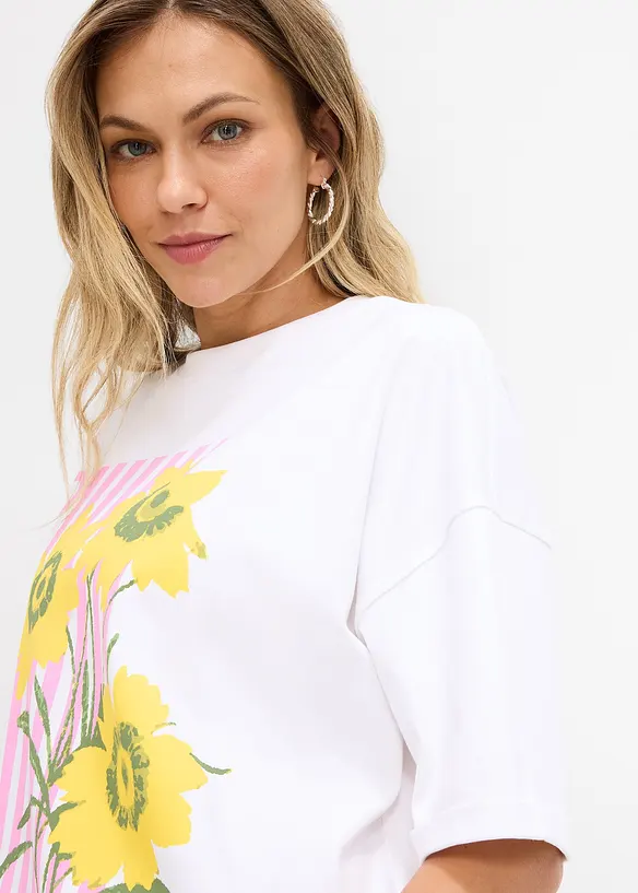 Oversizetopp i ekologisk bomull, bonprix