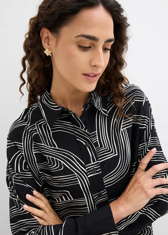 Blus i viskosmix, bonprix