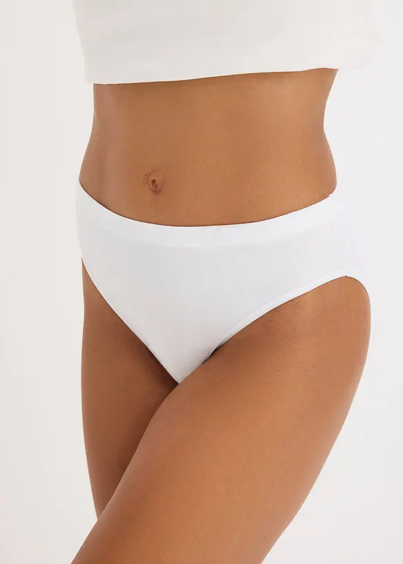 Trosa med mjuk bomull och hj&auml;rtm&ouml;nster (6-pack), bonprix