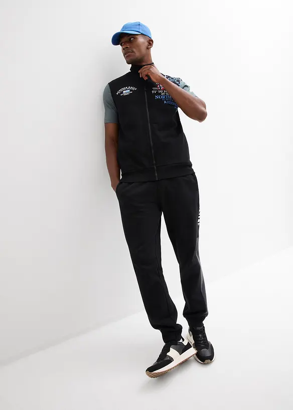 Sweatv&auml;st med st&aring;krage, bonprix