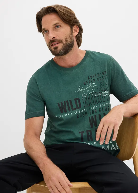 T-shirt med tv&auml;ttade effekter, bonprix