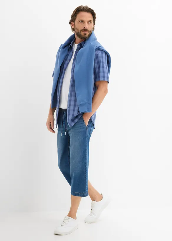 Dra p&aring;-jeans i 3/4-l&auml;ngd, Regular Fit, bonprix