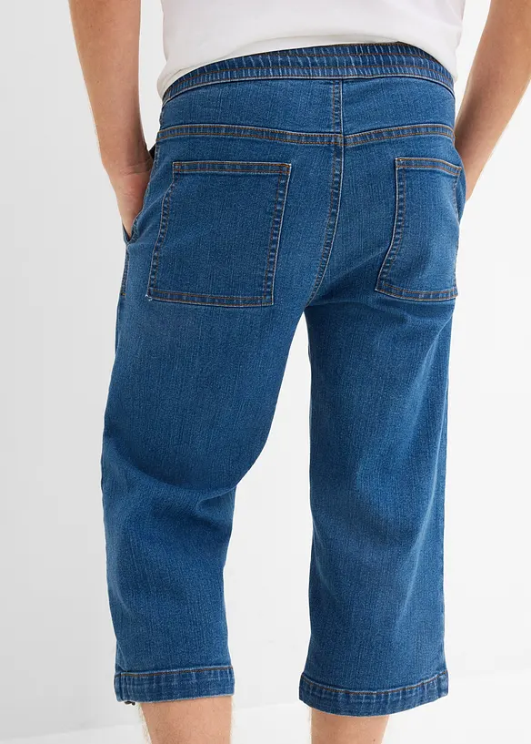 Dra p&aring;-jeans i 3/4-l&auml;ngd, Regular Fit, bonprix