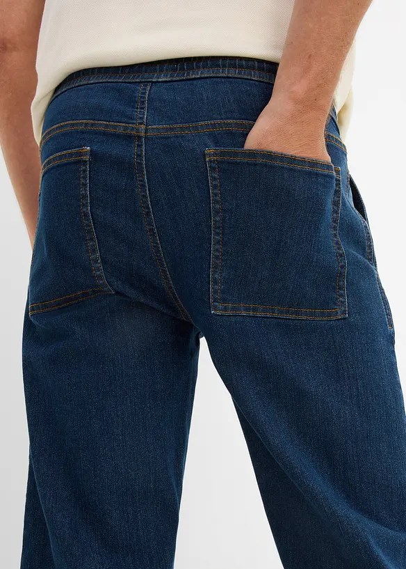 Dra p&aring;-jeans i 3/4-l&auml;ngd, Regular Fit, bonprix