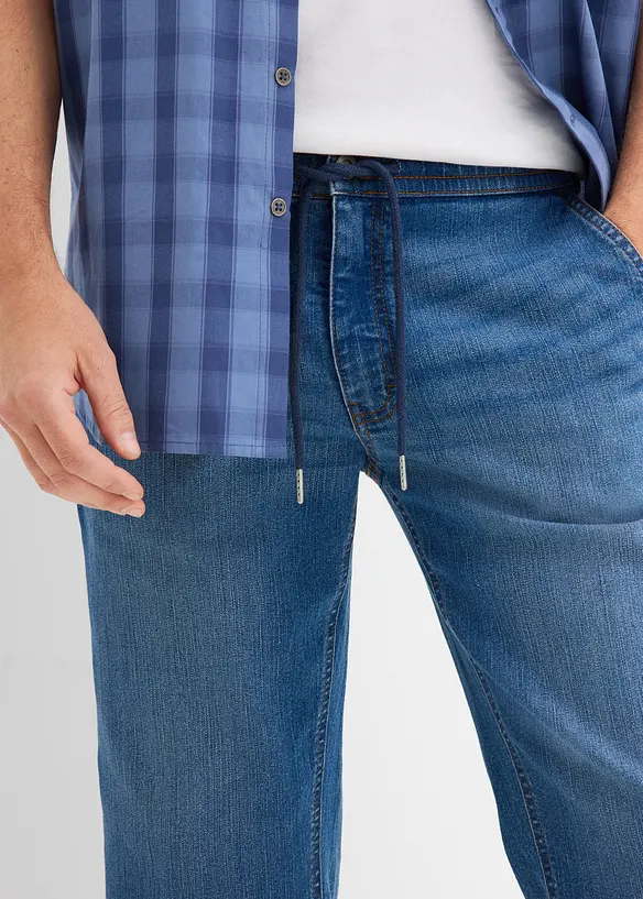 Dra p&aring;-jeans i 3/4-l&auml;ngd, Regular Fit, bonprix