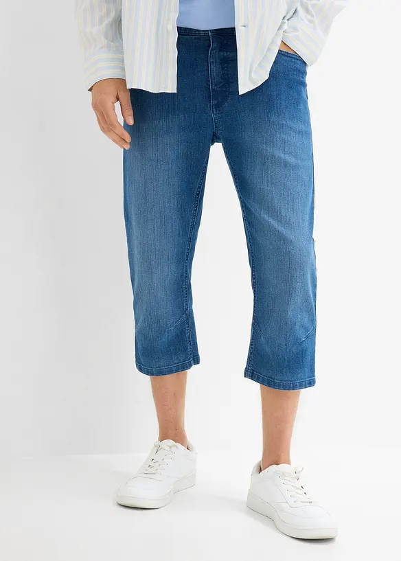 Tunna 3/4-Jeans med res&aring;rmidja, Regular Fit, bonprix