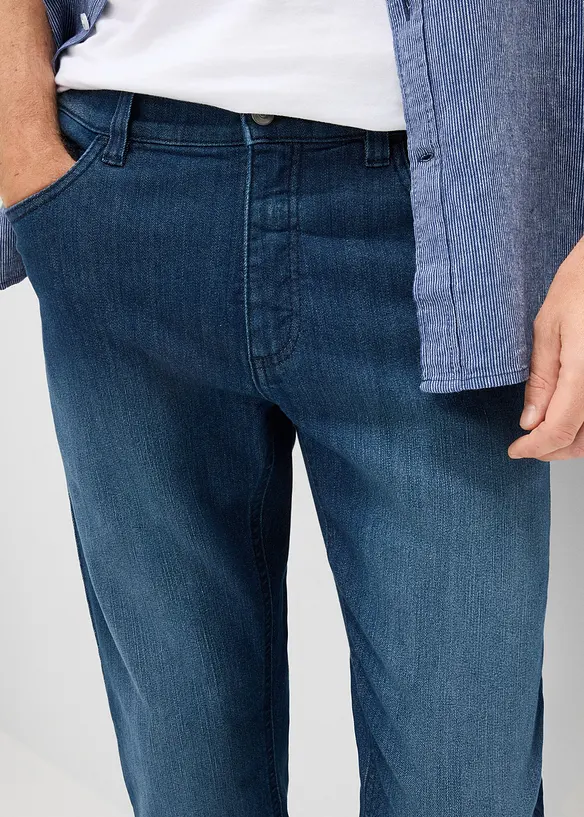 Tunna 3/4-Jeans med res&aring;rmidja, Regular Fit, bonprix