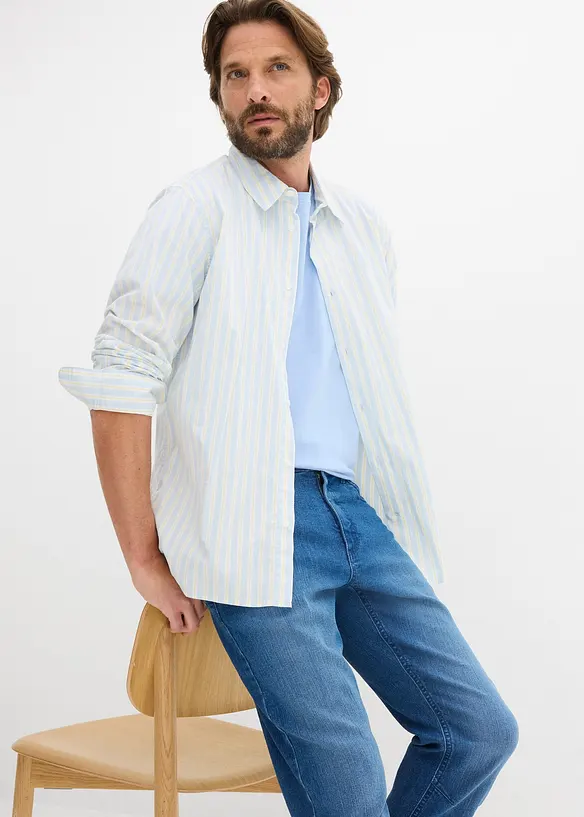 Tunna 3/4-Jeans med res&aring;rmidja, Regular Fit, bonprix