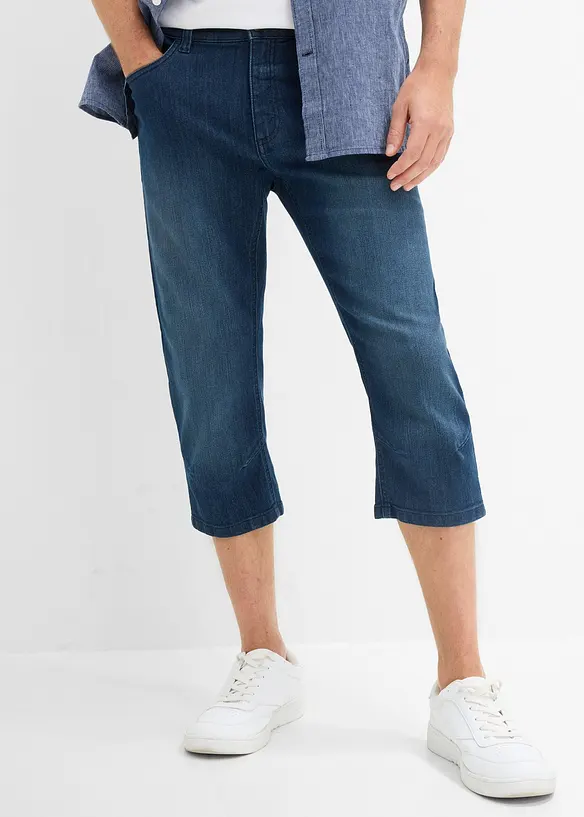 Tunna 3/4-Jeans med res&aring;rmidja, Regular Fit, bonprix
