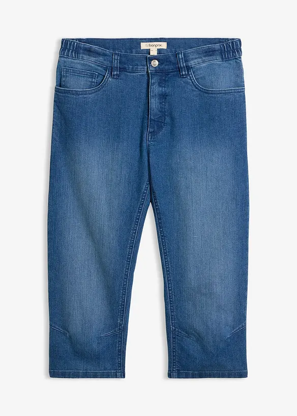 Tunna 3/4-Jeans med res&aring;rmidja, Regular Fit, bonprix