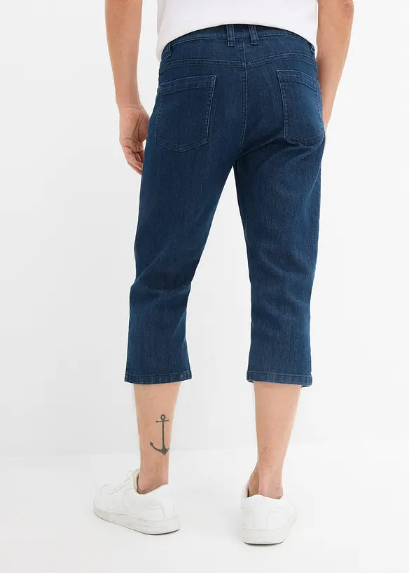 Tunna 3/4-Jeans med res&aring;rmidja, Regular Fit, bonprix
