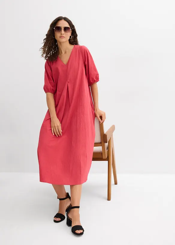 Mellanl&aring;ng kl&auml;nning av bomull, bonprix