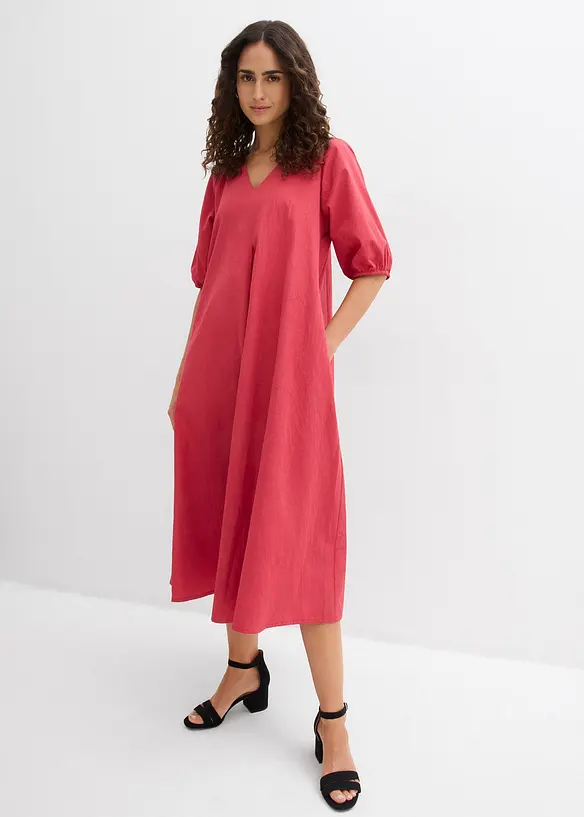 Mellanl&aring;ng kl&auml;nning av bomull, bonprix