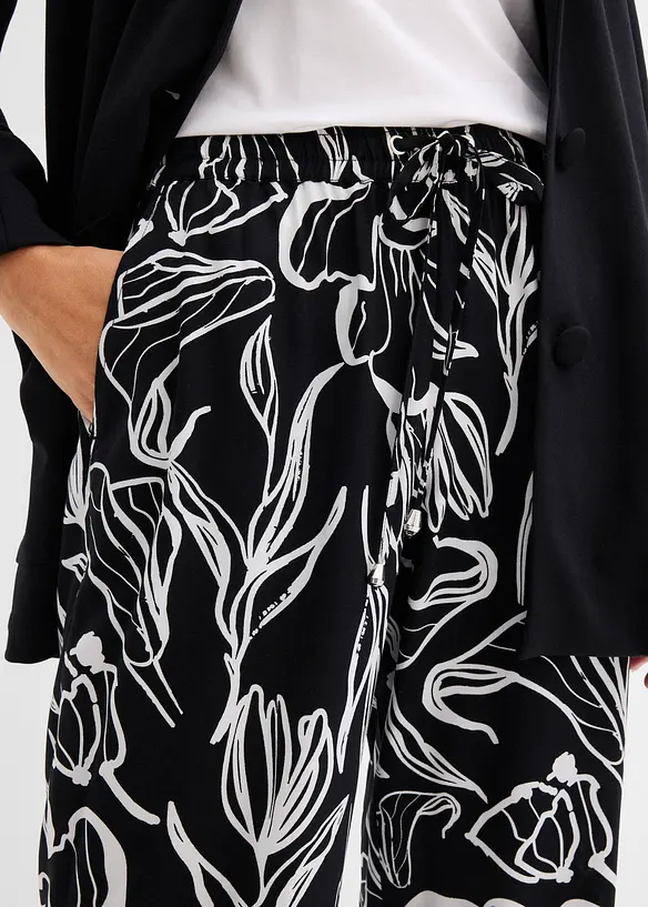 Dra p&aring;-byxa i viskos, bonprix