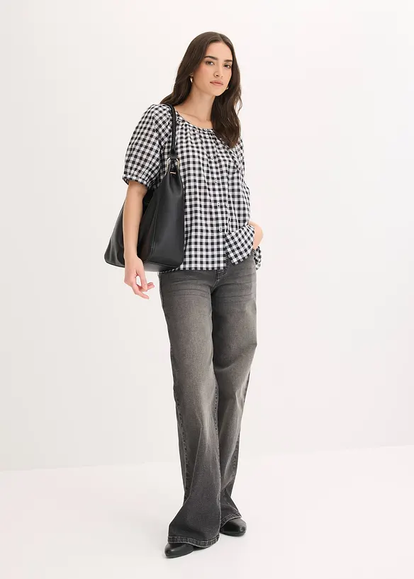 Blus i bomull, bonprix