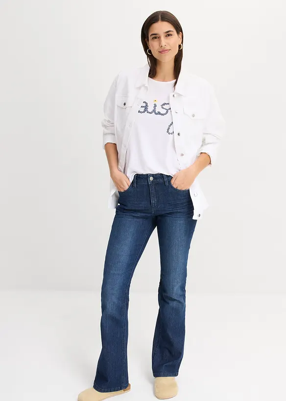 Sweatshirt i viskosmix, bonprix