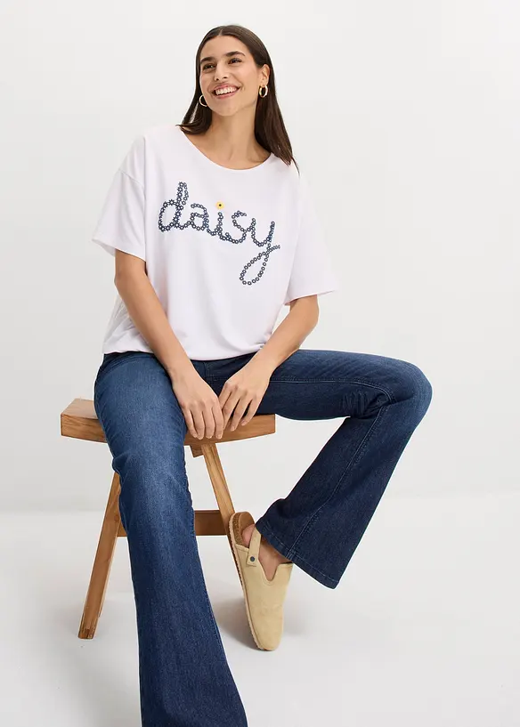 Sweatshirt i viskosmix, bonprix