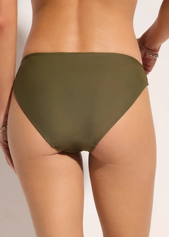 Bikinibyxa med h&ouml;gt skurna ben&ouml;ppningar (2-pack), bonprix