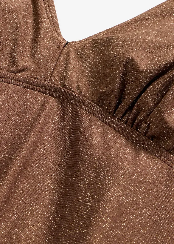 Tankini i glittrande material (2 delar), bonprix