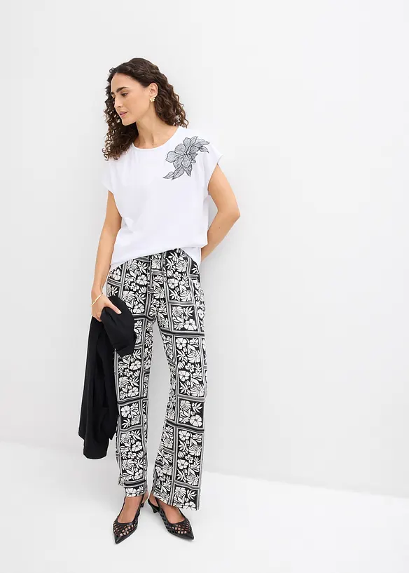 Oversizetopp i bomull, bonprix