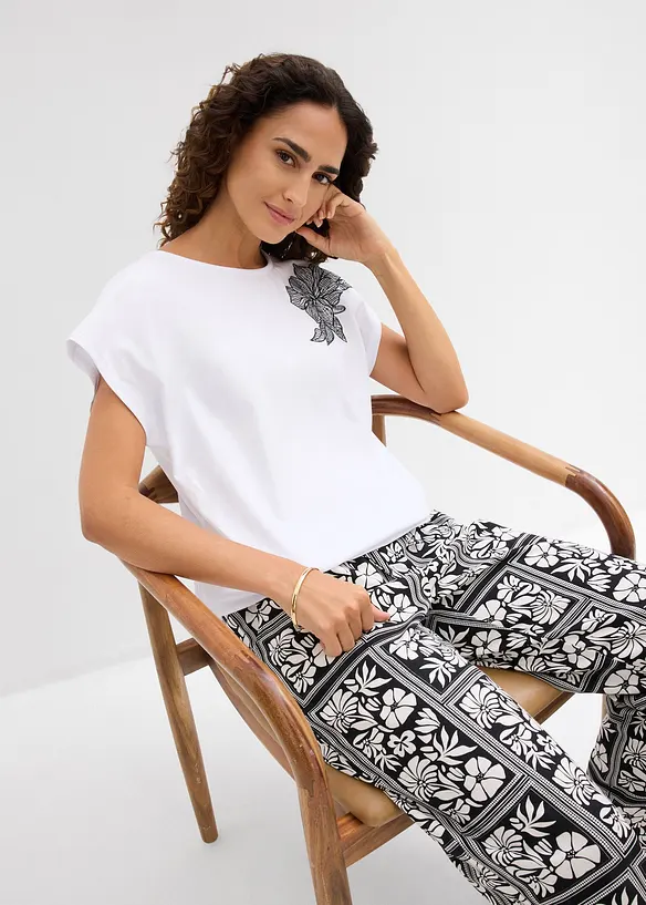 Oversizetopp i bomull, bonprix