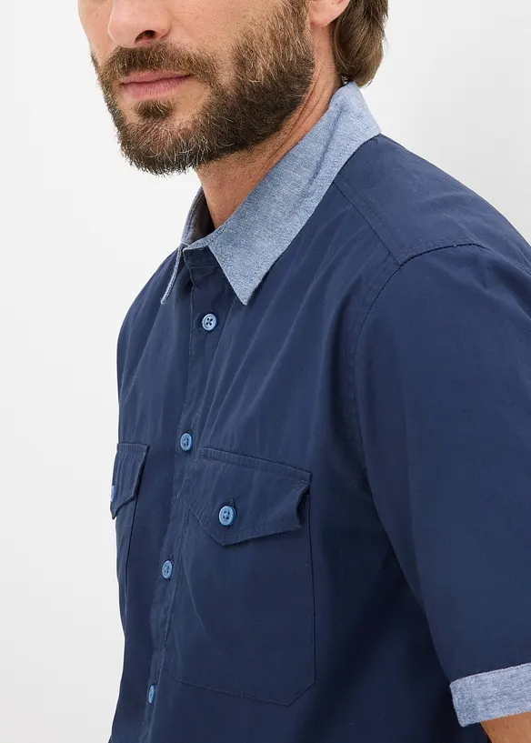 Kort&auml;rmad skjorta, bonprix