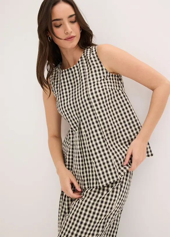 Rutigt bluslinne, bonprix