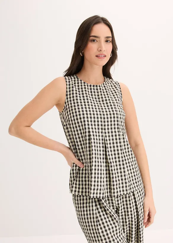 Rutigt bluslinne, bonprix