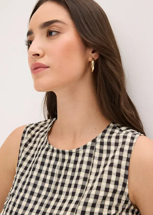 Rutigt bluslinne, bonprix