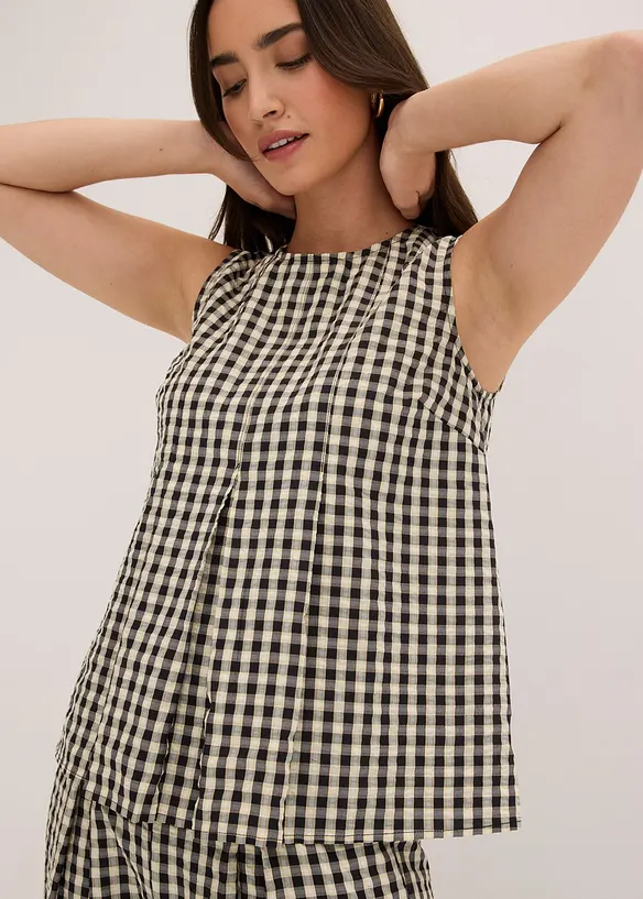 Rutigt bluslinne, bonprix