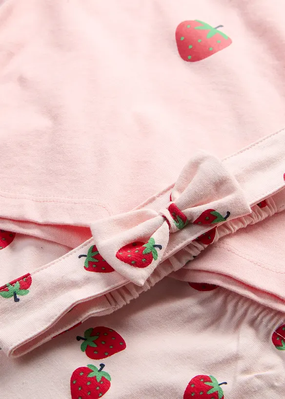 Topp, leggings och h&aring;rband med ekologisk bomull (3 delar), bonprix