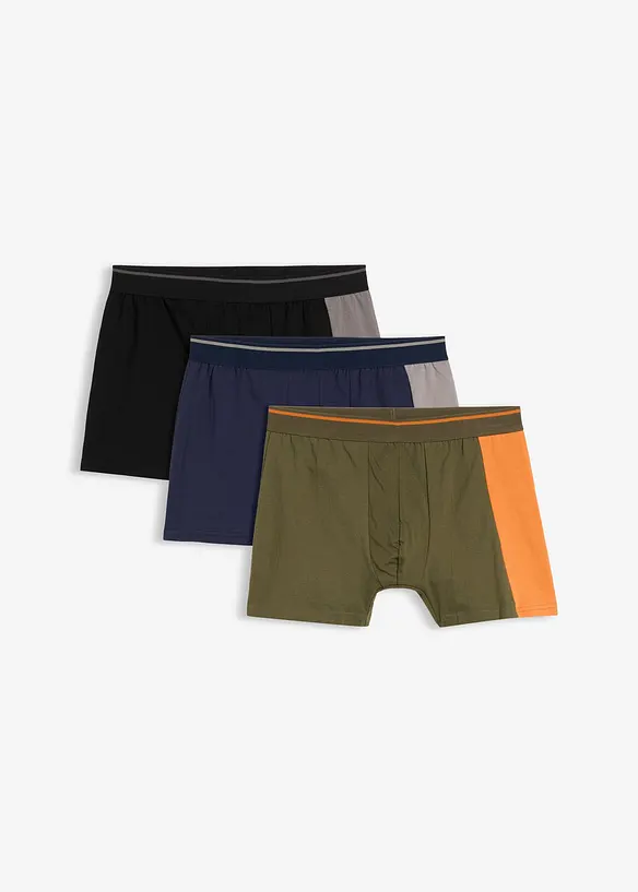 Boxershorts med bomull (3-pack), bonprix