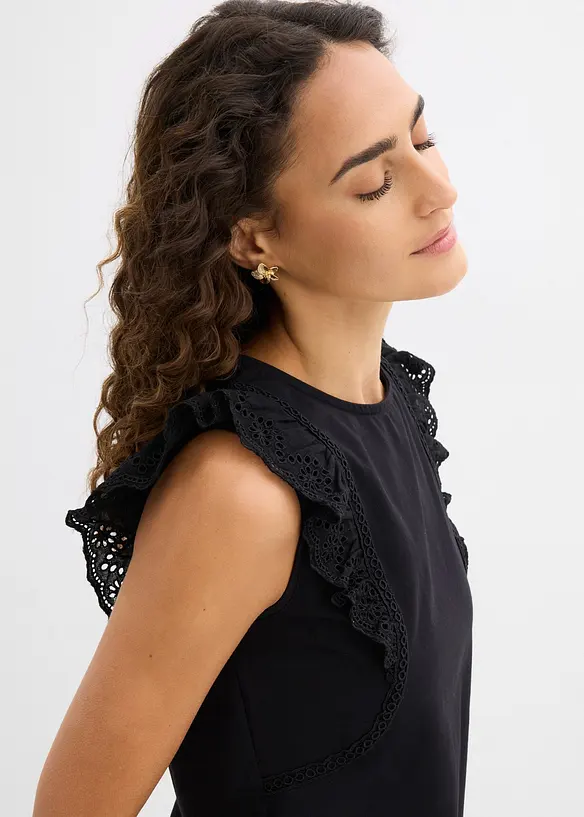 Linne i elastisk bomullsmix, bonprix