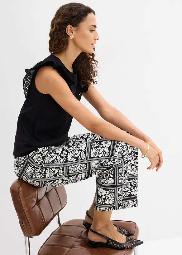 Linne i elastisk bomullsmix, bonprix