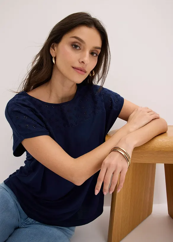 Topp av mjuk viskosmix, bonprix