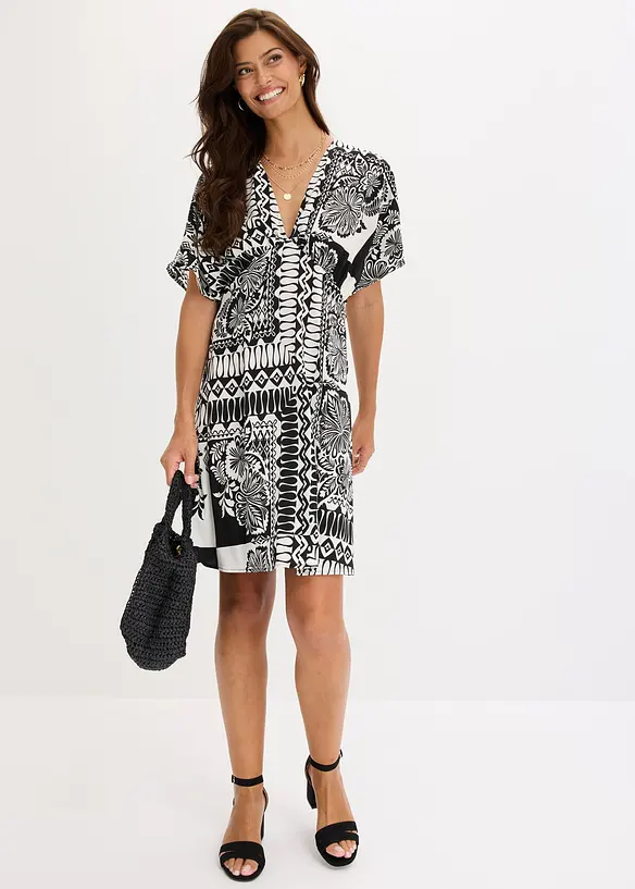 Minikl&auml;nning med djup urringning, bonprix